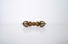 A Finely Cast Sino-tibetan Gilt Bronze Vajra