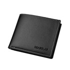 New Mens Black Genuine Leather Bifold Wallet Id Window Credit Card Case Holder