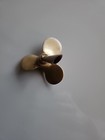 Antique Solid Brass Nautical Boat Prop Propeller Ship Pen Holder Paperweight 