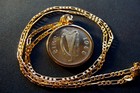 1988 Irish Pony Stallion Horse Coin Pendant   20  18k Gold Filled Figaro Chain
