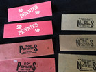 Vtg Pennies Nickels Dimes Coin Roll Wrappers 12 Pieces -  Free S h