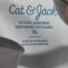 Cat   Jack Kids School Uniform Polo Shirt White Short Sleeve Solid Xl