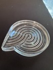 Rosenthal Studio Line Signed Glass Ashtray - 1979 Natale Sapone - Swirl Art Glas