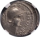  pompey  Gnaeus Pompey Jr  As Imperator Ngc Au 4 5 2 5 48 Bc Ar Denarius 21mm 73