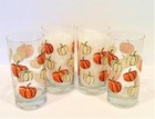 Royal Norfolk Libbey Fall Autumn Pumpkin 16oz Glasses - Set Of 4