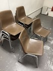 10 Vintage 1970s Chairs Chrome Plastic Virco Martest Mid Century Modern