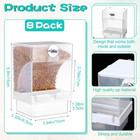 8 Pcs No Mess Bird Feeder Automatic Bird Parrot Feeder For Cage Bulk Parrot Seed