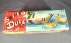 Vintage Hitachi haji Tin Litho Swiming Duck Toy Box  No Toy  Box Only 