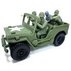 World War 2 Rolling Willys Jeep Set 1 32 Military Toy Soldiers 3d Ww2 Vehicle