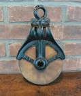 Antique Barn Pulley  Cast Iron And Wood  Ney 142