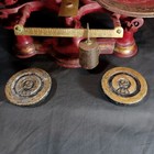 Antique Empire Hardware Co Ny Cast Iron Store Counter Scale Brass Scoop  Weights