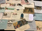 2981    huge Lot  30   Vtg Antique Holiday Christmas Greeting Cards 20s-30s Heavy