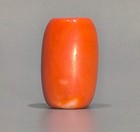 Real Nice Tibet 19th Century Old Antique Noble Buddhist Red Coral Bead Amulet