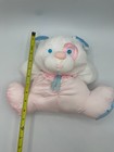 Fisher Price Puffalump Puppy Dog Nylon Plush 1356 1988 Pink Blue Bear Rattle 10 
