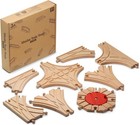 Wooden Train Track 8pcs  Track Expansion Compatible With All Major Brands Tod   