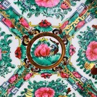 Yt Hand Painted Chinese Famille Rose Medallion Plate 26 5cm Made In Hong Kong