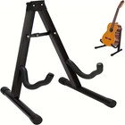  Foldable Frame Metal Guitar Stand Holds Acoustic Electric Bass Guitars Securely
