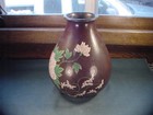 Antique Chinese Asian Oriental Silver On Copper Enamel Floral Cloisonne 8  Vase