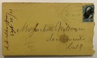 1887 Gridley California Fancy Unique Cancel Cover With Letter Invoice