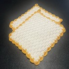 Lot Of 9 Vintage  Crocheted Potholders  Mixed Colors   Designs