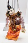 2 Yoke Th   Burmese Marionette String Puppet Wooden Handmade Traditional Costume