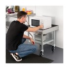 Hardura Stainless Steel Equipment Work Stand 24  X 24  Prep Table With Under    