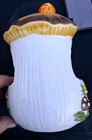 Vintage Sears Roebuck Co Merry Mushroom Hanging Planter  Bird Feeder With Chain