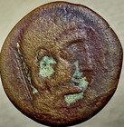 Large Ancient Celtic Sphinx Coin 200bc-151bc Castulo Iberian Oretani Celt People