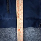 Calvin Klein Jacket Mens Size L Navy Blue Full Zip Mock Neck Shoulder Patch