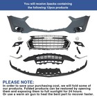 Front Bumper Cover Grille Assembly Set For 2018-2021 Chevy Traverse W  Fog Light