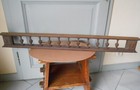 Vintage French  Wooden Gallery Fronton Over Door Pediment