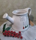 Rae Dunn By Magenta That Tree Is Lit Ceramic Christmas Watering Can New