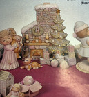 Vintage Dona s Ceramic Mold  d-1133 Christmas Tree W fireplace