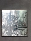 Vintage Fifth Avenue Compact Silver W Gold Trim Floral Design