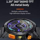 Military Men Smart Watch  call Receive dial  Fitness Led Flashlight Waterproof