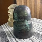 Hemingray Transposition Glass Insulator Blue Aqua Clear Set 2 Jj
