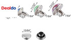 260 Sets Mixed Sizes Leather Rivets Mixed Ab Colors Rivets Studs Rivets For Clot