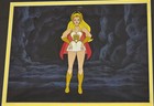 She-ra Princess Of Power Production Cel On Hand Painted Background Framed - 1985