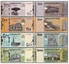 Set 4 Pcs Yemen 100 200 500 1000 Rials Unc New Banknote