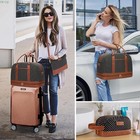Weekender Bag For Women Canvas Overnight Bag Large Travel Tote Bag Carry On S   