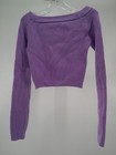 Dance Shrug Sweater Crop No Brand  Medium Child Lavender Ballet  M Monogram