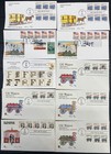 Lot Of 21 Hand Painted Rowe Cachet First Day Covers With Pl  Coils Many Varietie