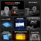 Litime 12v 140ah Bluetooth Dual Purpose Lifepo4 Battery Cca 1000 For Marine Rv