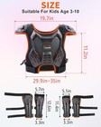 Kids Dirt Bike Gear Racing Off-road Roost Deflector Chest Elbow Knee Protector