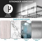 Self-adhesive Black Shower Caddy Organizer Shelf For Bathroom Storage