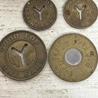 7 Small Y Tokens New York City Transit Authority Subway Train Bus Tokens Nyc Mta