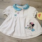 Vtg Y2k Disney Baby Minnie Mouse Blue Butterflies Ruffles Shorts 3 6mo Outfit