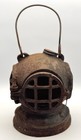 Japanese Cast Iron Deep Sea Scuba  Lantern Antique Vtg Diving Helmet Garden