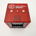 Radica Cube World Sparky Series 3 Red Electronic Toy Game Tested Working