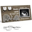 Baby Sonogram Picture Frame Countdown Weeks - Standard 4 x3  Ultrasound Photo  